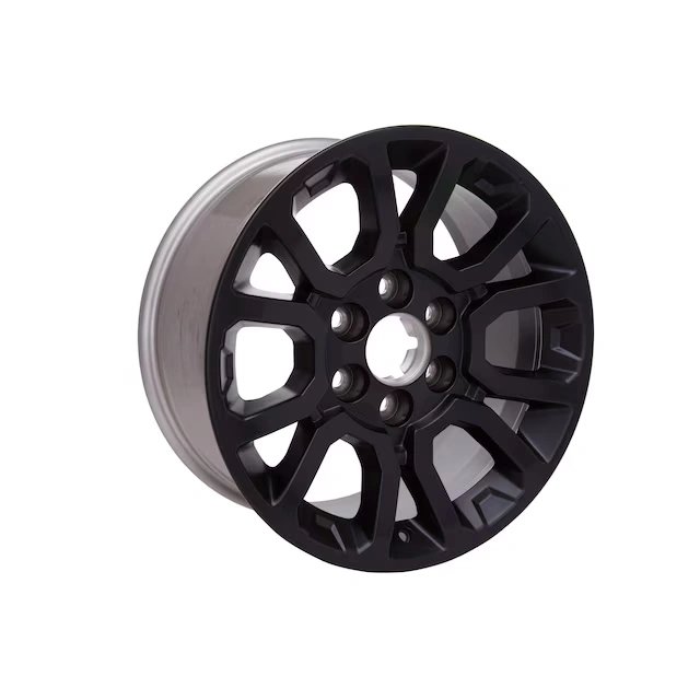 18x8.5-Inch Aluminum 6-Split-Spoke Wheel in Low Gloss Black