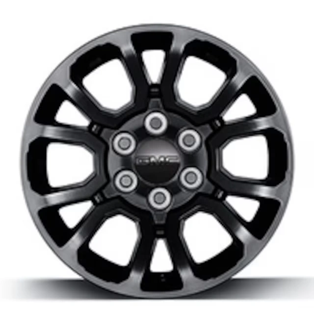 18x8.5-Inch Aluminum 6-Split-Spoke Wheel in Low Gloss Black