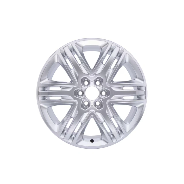 20x8-Inch Aluminum 6-Split-Spoke Wheel in Sterling Silver