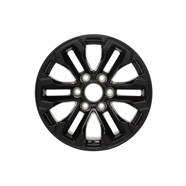 18x8.5-Inch Aluminum Multi-Spoke Wheel in High Gloss Black